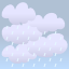Apsiniauke, mist, drizzle
